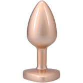 Booty Bling Metal Heart Plug (Gold) – Small Smooth Butt Plug > Anal Range > Jewel Butt Plugs